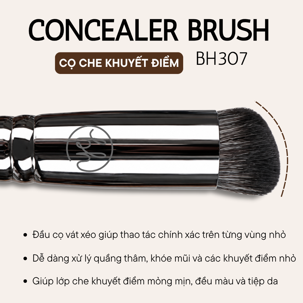 Cọ Che Khuyết Điểm BH Cosmetics Concealer Brush BH307